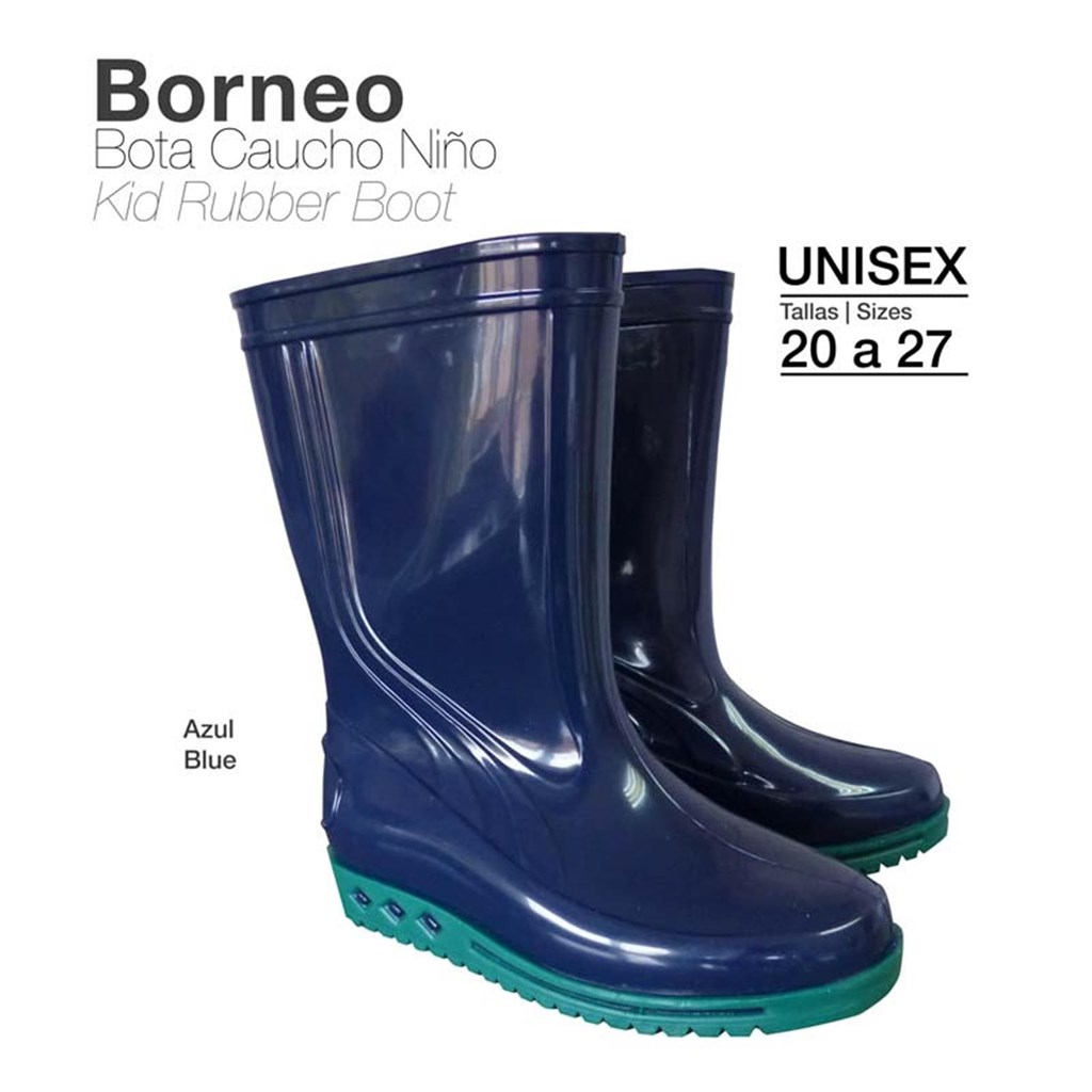 Foto 1 BOTA CAUCHO NIÑO BORNEO AZUL
