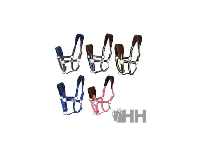  CABEZADA CUADRA HH NYLON DOBLE ACOLCHADA CON FORRO POLAR Y MOSQUETON