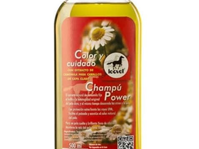CHAMPU LEOVET POWER PARA CABALLOS DE CAPA CLARA