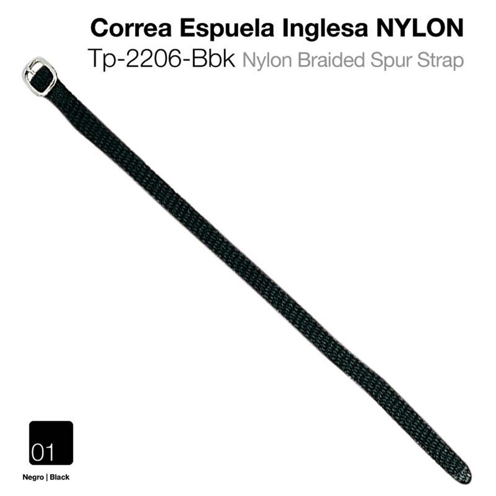 Foto 1  CORREA ESPUELA INGLESA NYLON 