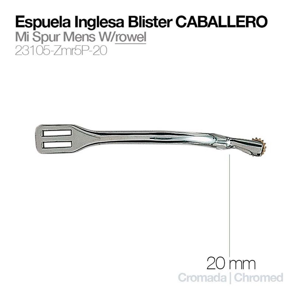 Foto 1 ESPUELA INGLESA BLISTER CABALLERO
