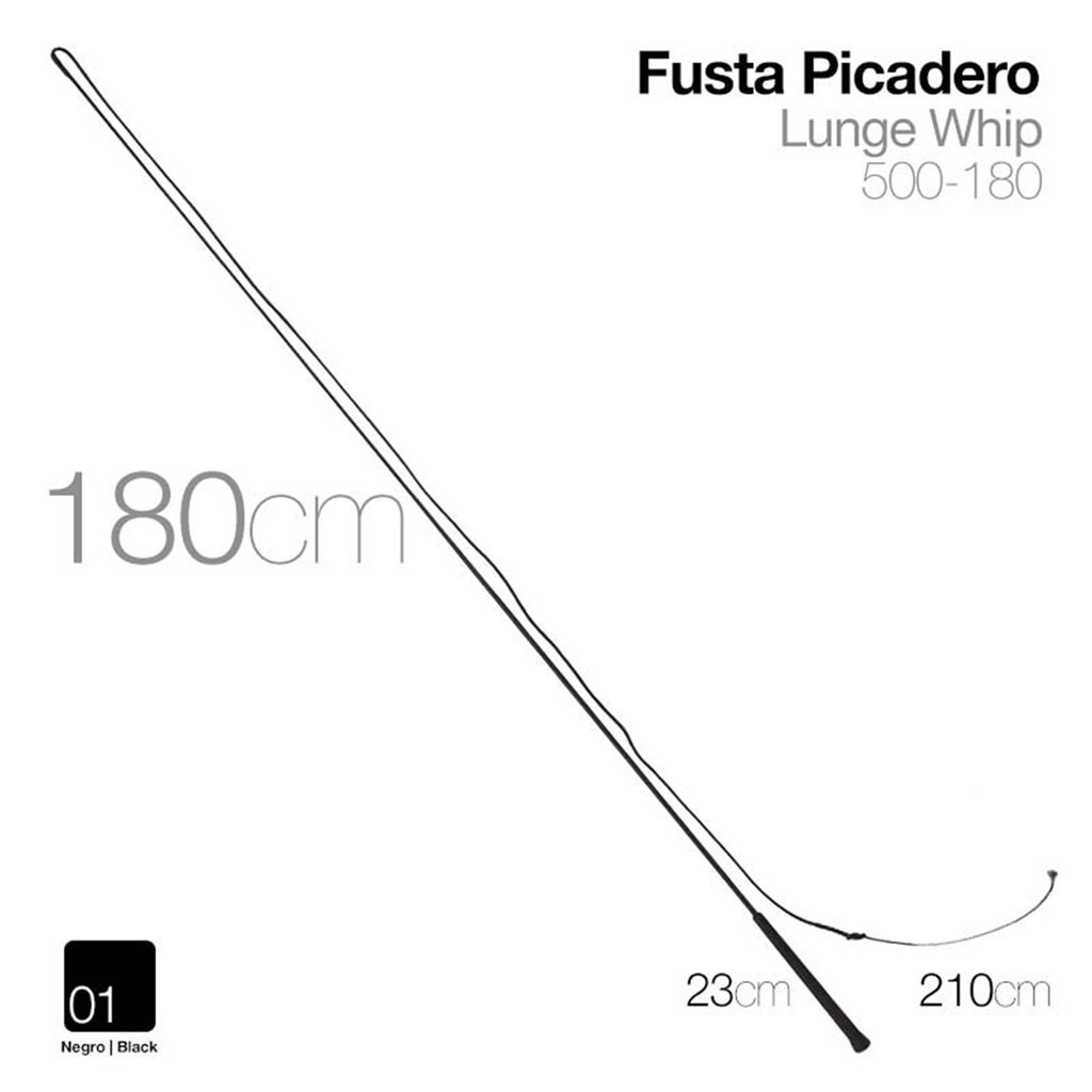 Foto 1 FUSTA PICADERO 500-180 NEGRO 180cm