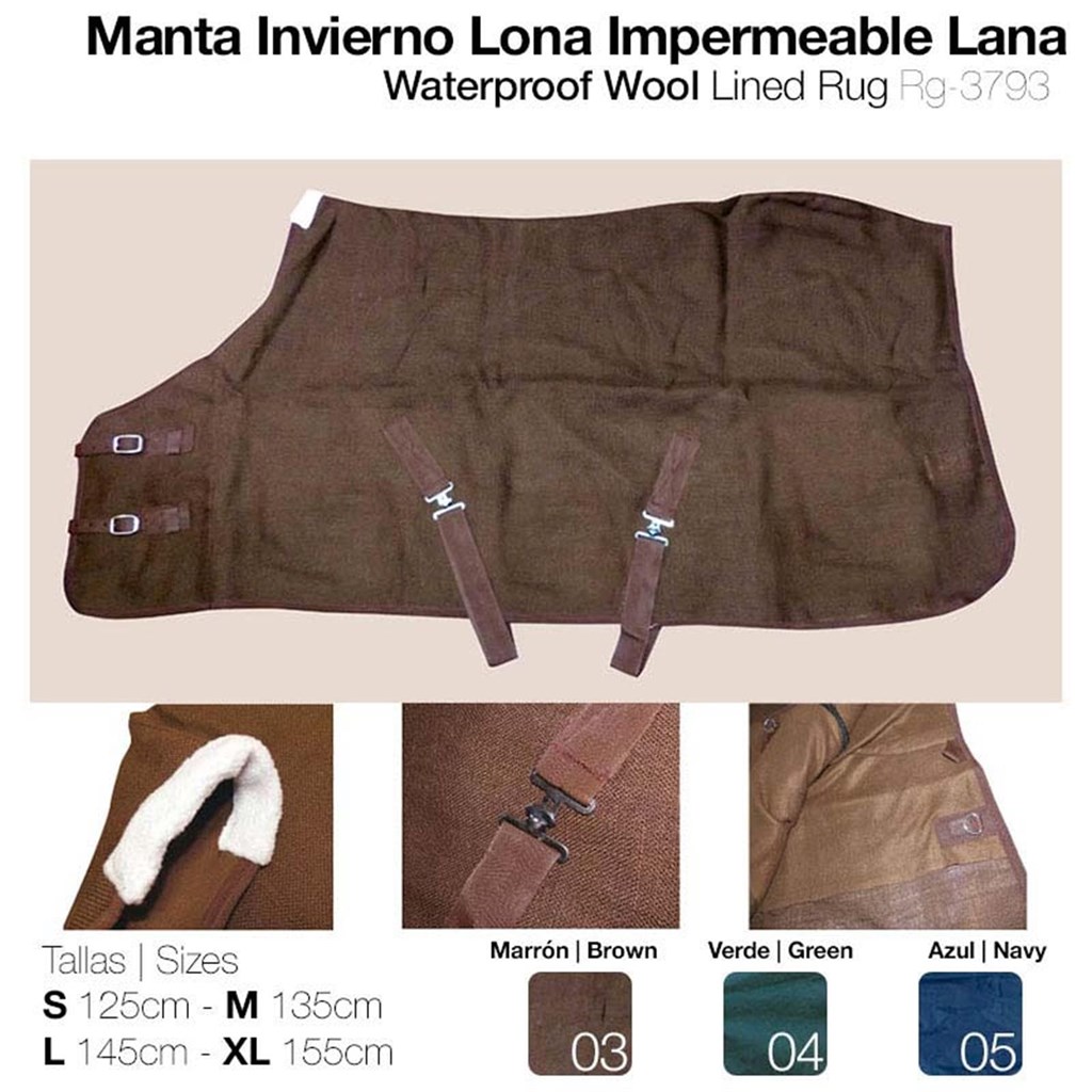Foto 1 MANTA INVIERNO LONA IMPERMEABLE LANA